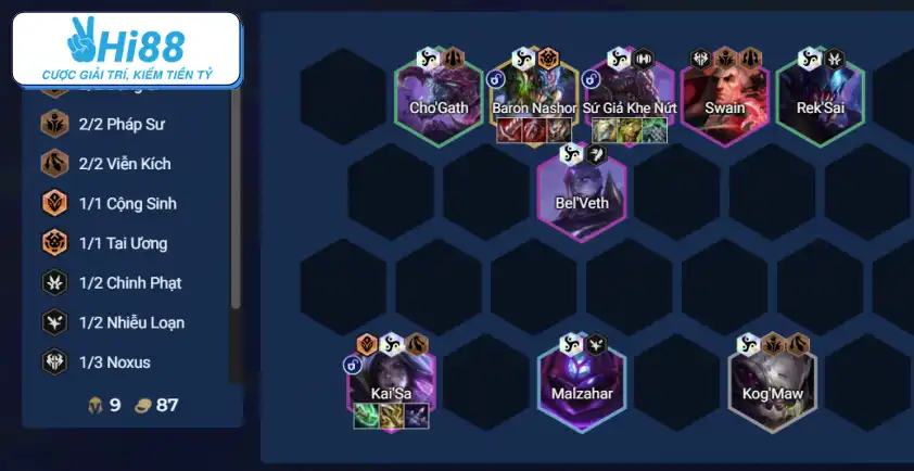 Đội hình Hư Không DTCL Mùa 16 Đội hình Hư Không DTCL Mùa 16